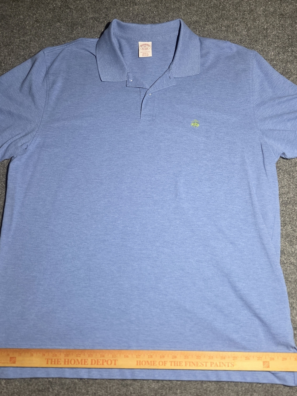 Brooks Brothers Performance Polo Shirt Men’s XXL Blue 100% Cotton Original Fit